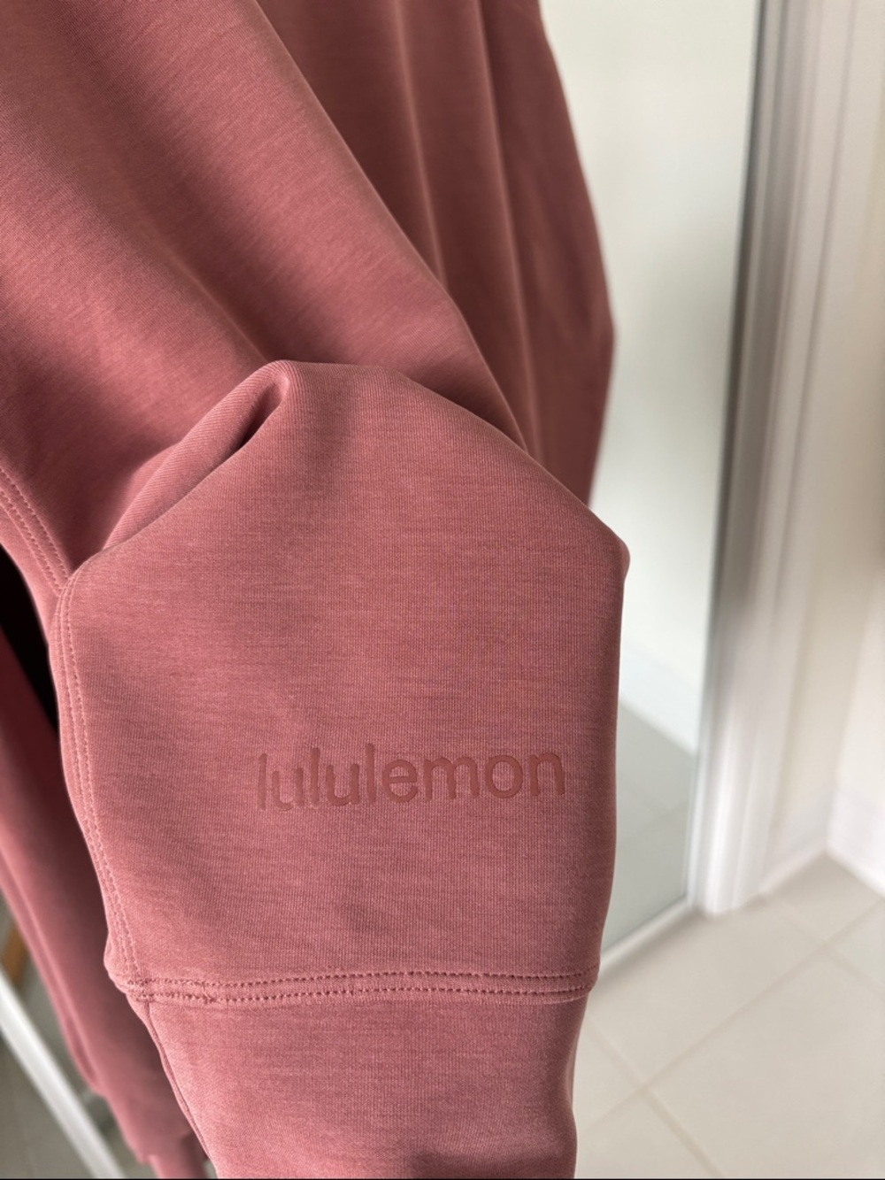 Lululemon Softstreme Perfectly Oversized Cropped Crew in Spiced Chai - Picture 3 of 5